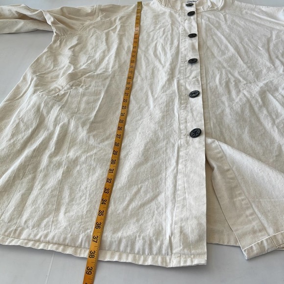 Opening Ceremony ONE SIZE (Oversized) Beige Hooded Elastic Cuffs Trench Coat - Picture 4 of 9